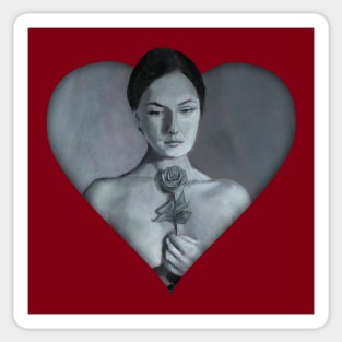 Portrait of a Woman In Love Sticker